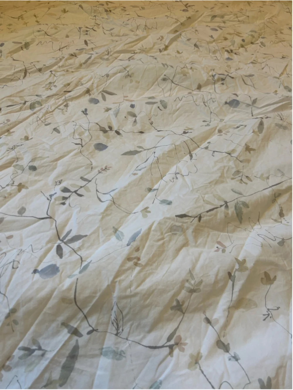 Peacock Alley Queen Duvet Cover White Grey Floral Botanical Romantic 90x96